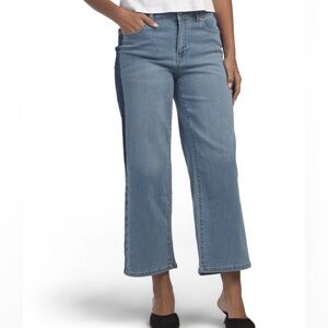 d Jeans Women’s High Waisted Tonal Ankle Wide Leg Jeans